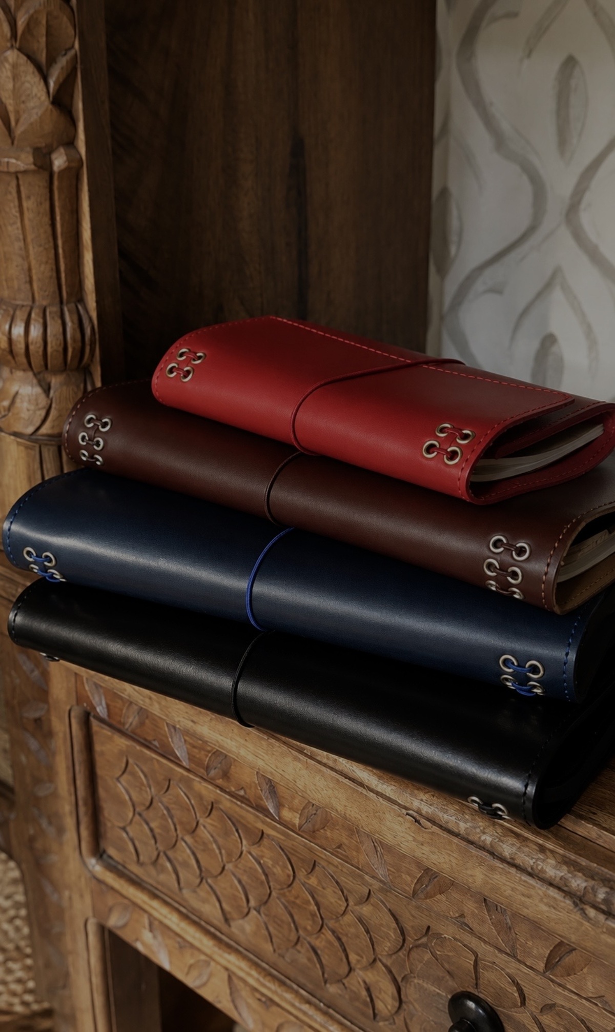 The Saddle Collection leather journal collection